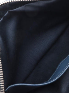 Miu Miu Dark blue sequin logo pouch bag