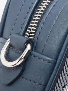 Miu Miu Dark blue sequin logo pouch bag