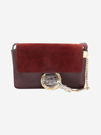 Burgundy small Faye shoulder bag Cross-body bags Chloe 