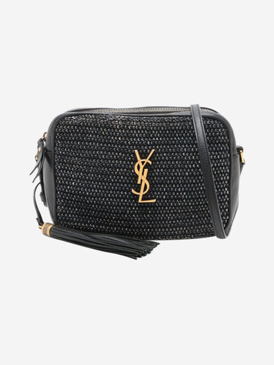 Black Paris Roux raffia crossbody bag Cross-body bags Saint Laurent 