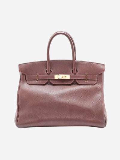 Maroon vintage 1999 Birkin 35 Le Tournay bag in Togo leather Top Handle Bags Hermes 