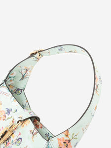 Gucci Pale green limited edition Jackie 1961 floral leather bag