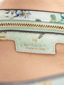 Gucci Pale green limited edition Jackie 1961 floral leather bag