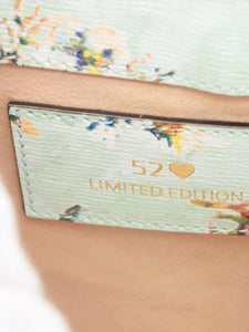 Gucci Pale green limited edition Jackie 1961 floral leather bag