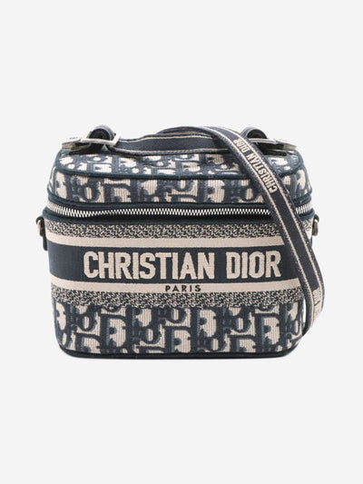 Dark blue Oblique canvas vanity bag Luggage & Travel Bags Christian Dior 