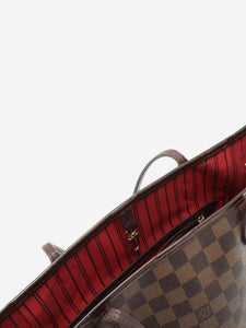 Louis Vuitton Brown 2015 Damier Ebene Neverfull MM tote bag