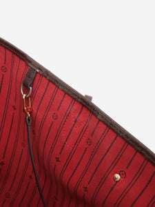 Louis Vuitton Brown 2015 Damier Ebene Neverfull MM tote bag