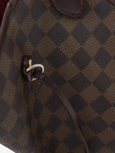 Louis Vuitton Brown 2015 Damier Ebene Neverfull MM tote bag