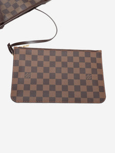 Louis Vuitton Brown 2015 Damier Ebene Neverfull MM tote bag