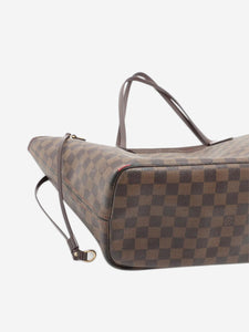 Louis Vuitton Brown 2015 Damier Ebene Neverfull MM tote bag