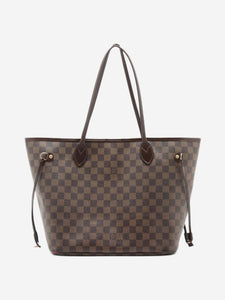 Louis Vuitton Brown 2015 Damier Ebene Neverfull MM tote bag