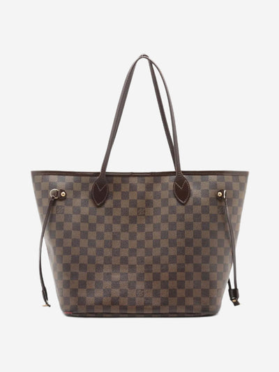 Brown 2015 Damier Ebene Neverfull MM tote bag Tote Bags Louis Vuitton 