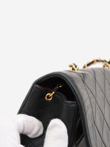 Chanel Black vintage 1989 lambskin Diana Single Flap bag