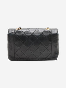 Chanel Black vintage 1989 lambskin Diana Single Flap bag