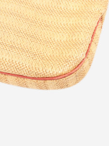 Gucci Neutral New Jackie straw and leather shoulder bag
