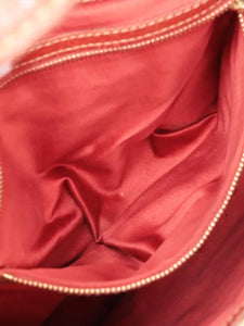 Gucci Neutral New Jackie straw and leather shoulder bag