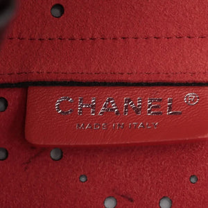 Chanel Black 2017 caviar perforated tote bag