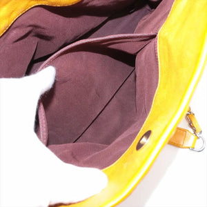 Chanel Mustard 2011 Coco Mark caviar quilted shoulder bag