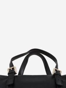 Gucci Black Interlocking G leather top handle bag
