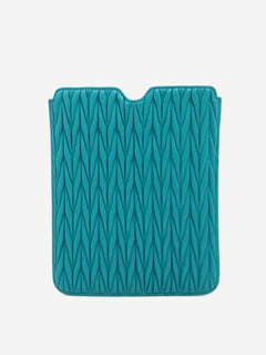 Blue Matelassé leather tablet case Wallets, Purses & Small Leather Goods Miu Miu 