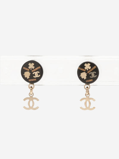 Black Coco Mark 05A earrings Earrings Chanel 