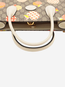 Gucci Brown Les Pommes GG Supreme 2way bag