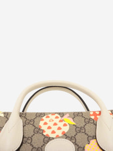 Gucci Brown Les Pommes GG Supreme 2way bag