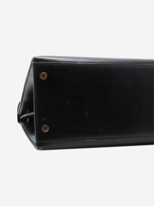 Hermes Noir vintage 1997 Kelly 35 Serie bag in Box Calf leather