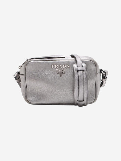 Silver leather crossbody camera bag Cross-body bags Prada 