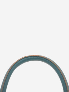 Prada Blue Vitello Daino leather tote bag