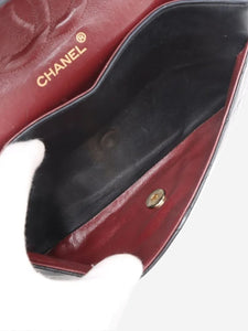 Chanel Black vintage 1989 medium lambskin Classic Double Flap bag
