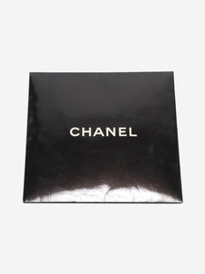 Chanel Black Bijoux silk scarf