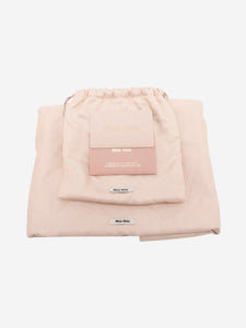 Miu Miu Black Nappa crystal Matelassé leather 2way bag