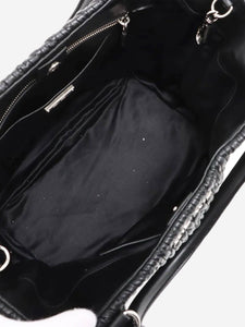 Miu Miu Black Nappa crystal Matelassé leather 2way bag