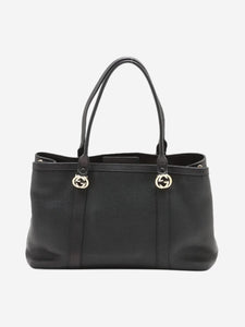 Gucci Black Miss GG leather tote bag