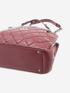 Chanel Chanel Burgundy 2012 Matelasse calfskin chain shoulder bag