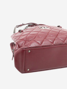 Chanel Chanel Burgundy 2012 Matelasse calfskin chain shoulder bag