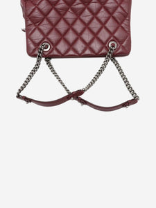 Chanel Chanel Burgundy 2012 Matelasse calfskin chain shoulder bag