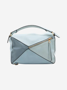Loewe Light blue Puzzle leather 2way bag