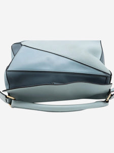 Loewe Light blue Puzzle leather 2way bag