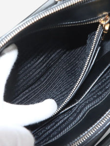 Prada Black Saffiano leather Galleria 2way bag