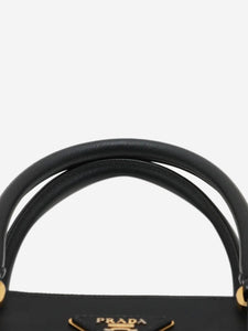 Prada Black Saffiano leather Galleria 2way bag