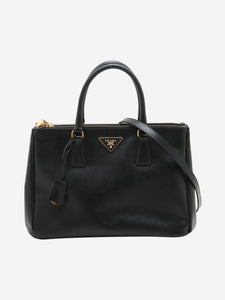 Prada Black Saffiano leather Galleria 2way bag