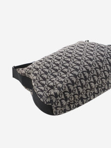 Dior Black vintage 2003 Trotter canvas shoulder bag