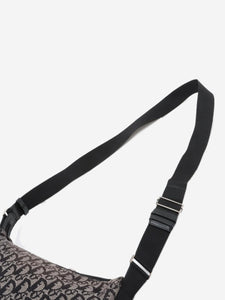 Dior Black vintage 2003 Trotter canvas shoulder bag
