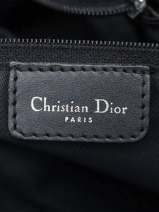 Dior Black vintage 2003 Trotter canvas shoulder bag