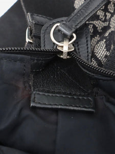 Dior Black vintage 2003 Trotter canvas shoulder bag