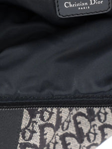 Dior Black vintage 2003 Trotter canvas shoulder bag