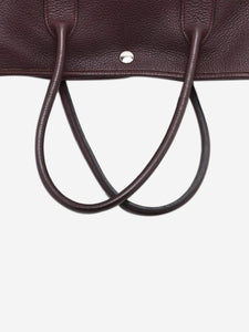 Hermes Burgundy 2008 Garden Party 36 PM tote bag