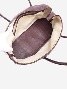 Hermes Burgundy 2008 Garden Party 36 PM tote bag